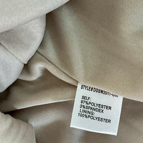 VICI Zebra Print Satin Mini Dress Faux Wrap Tie Front Long Bell Sleeve Medium - Picture 12 of 13